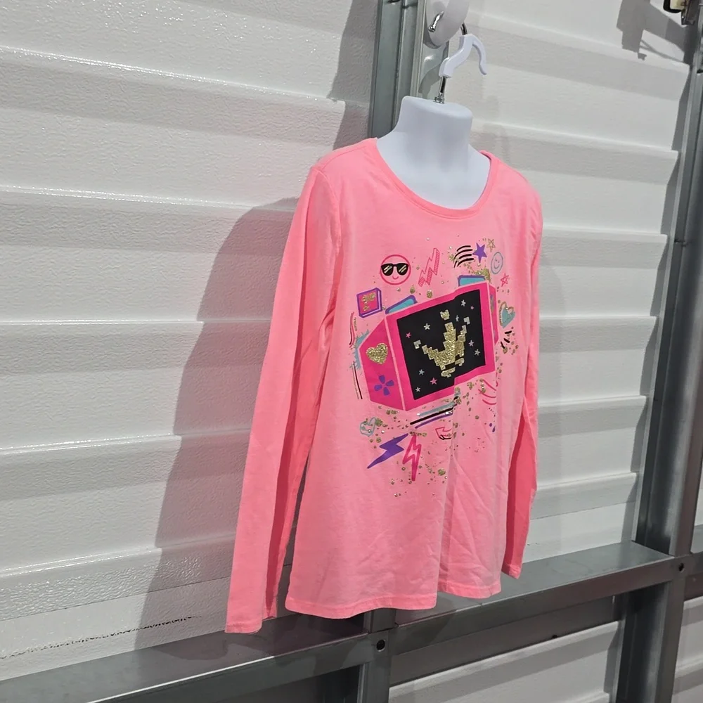 Children's Place Pink Long Sleeve Top‎ Size Large 10/12